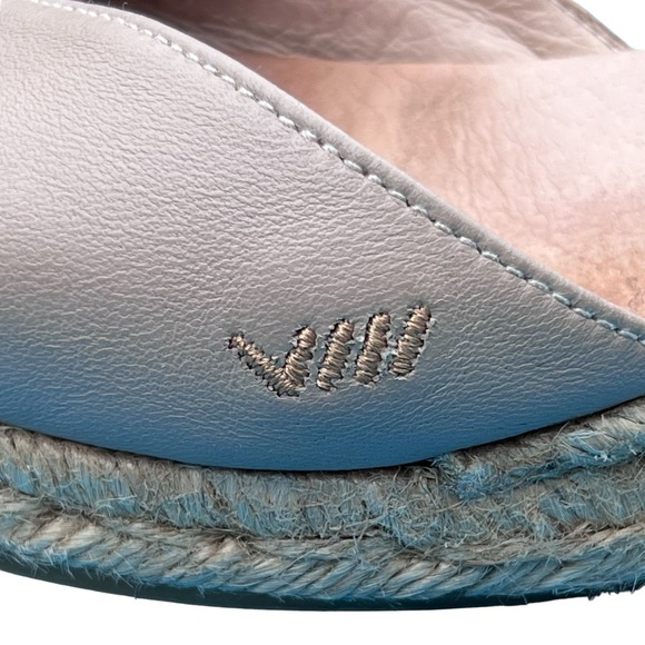 Women’s Tan Leather/Fabric Espadrilles w/Ankle Straps Made in Spain Size 40/US9 - Picture 8 of 13